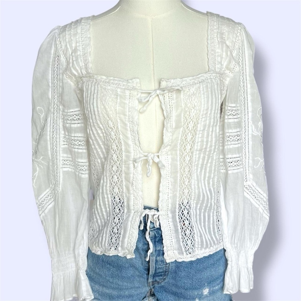 TULAROSA Mackay Blouse in White 🤍